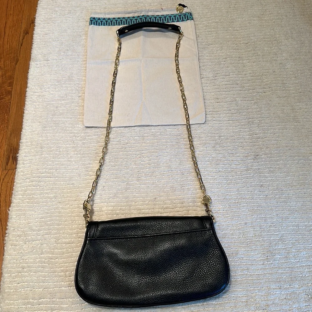 Tory Burch black clutch purse *authentic* - Picture 2 of 4